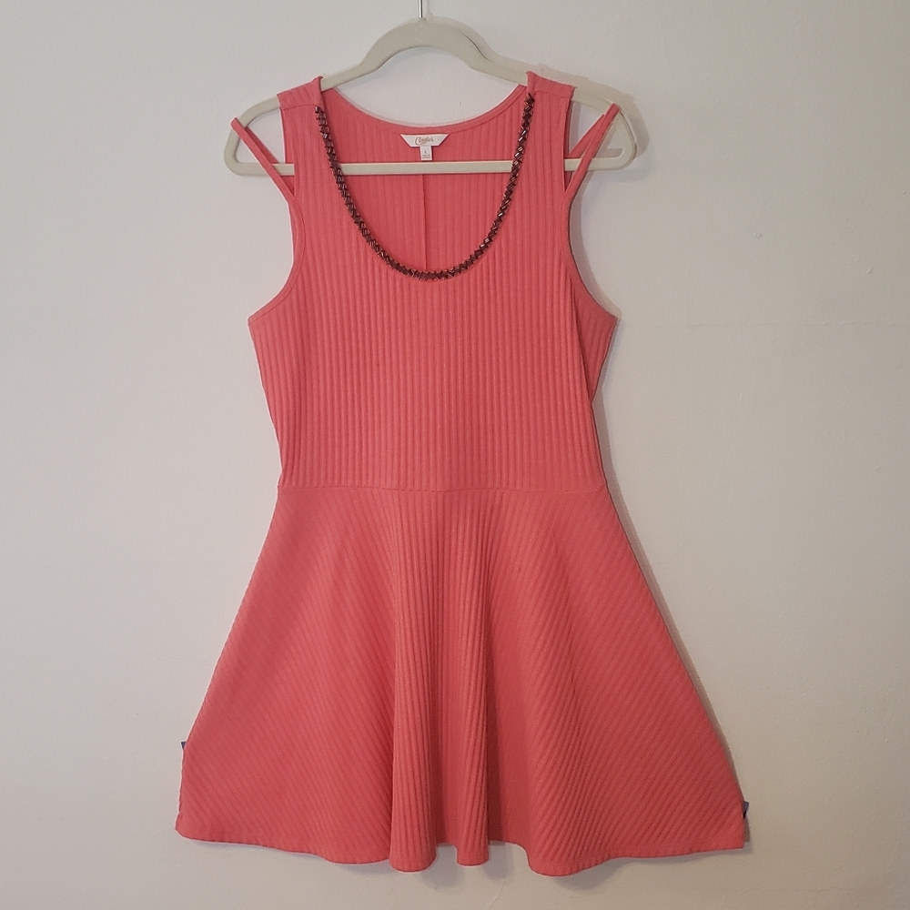 Peach summer dress